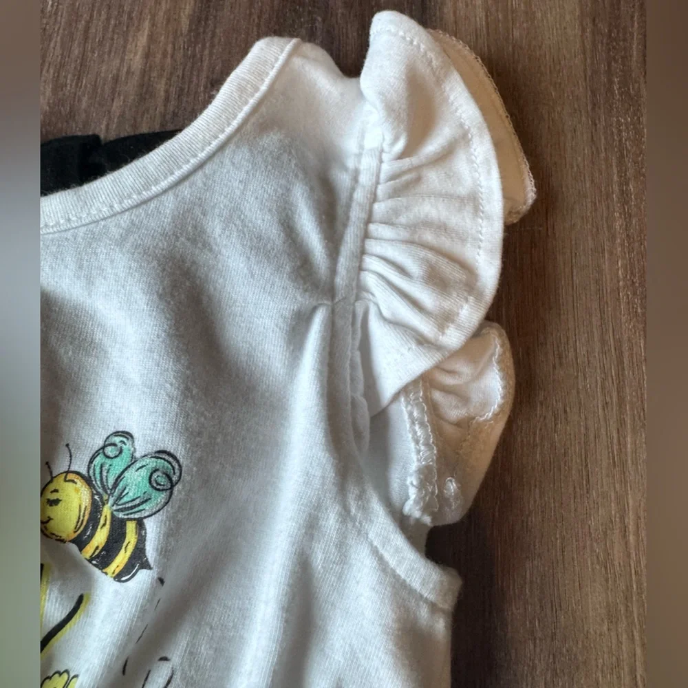 Simply Southern Bubble One Piece NEW Bee‎ Happy baby newborn Cotton 0-6 mo bows